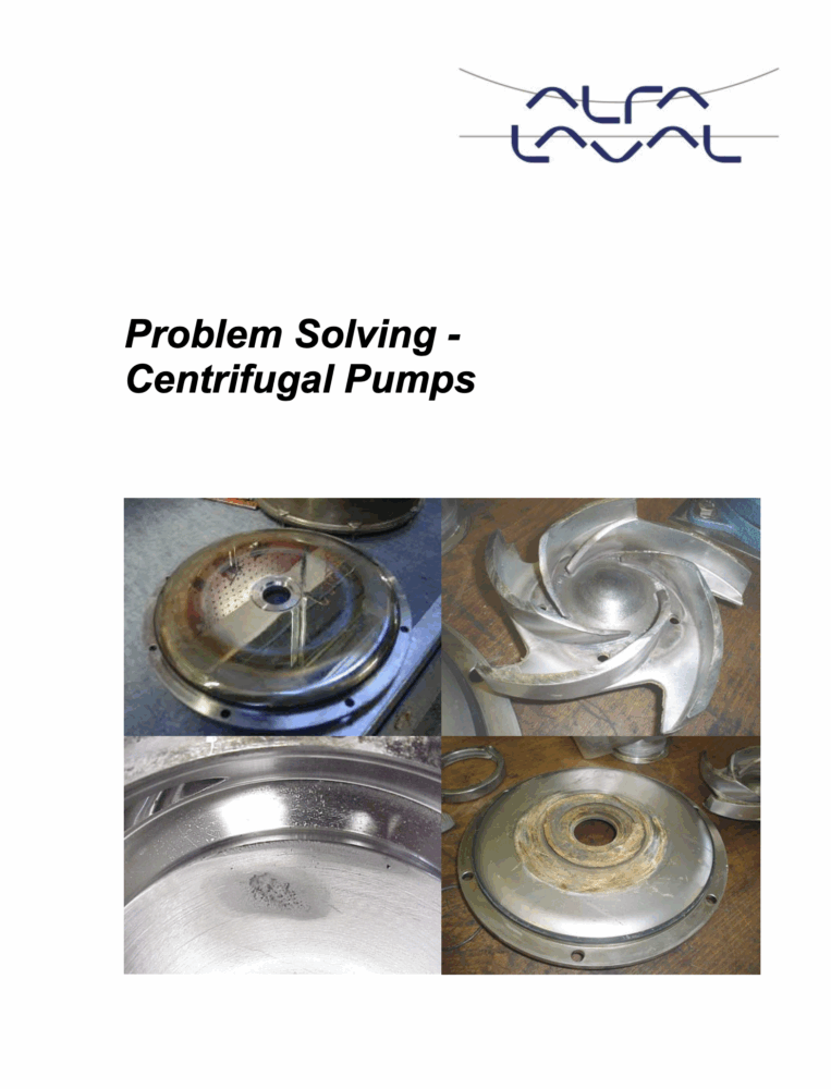 Centrifugal Pumps Problem Solving